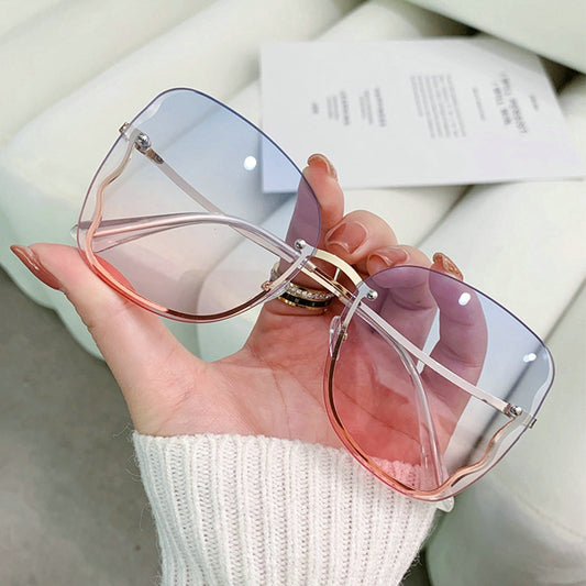 Rimless Sunglasses Gradient Glasses UV400