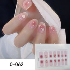 Self Adhesive Nail Polish Stickers Full Wrap Manicure Decal Strips for Women