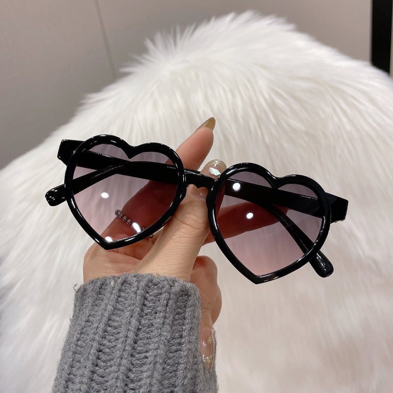 Colorful Heart Shaped Sunglasses for Girls UV400