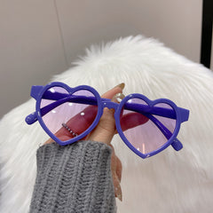 Colorful Heart Shaped Sunglasses for Girls UV400
