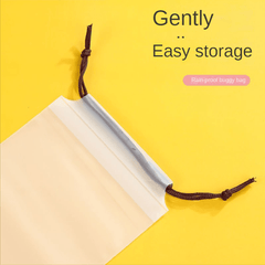 Waterproof Umbrella Storage Bag Drawstring Plastic Translucent 13x5in