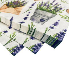 20pcs Lavender Gardener Party Paper Towels Decoration