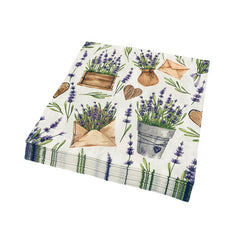 20pcs Lavender Gardener Party Paper Towels Decoration