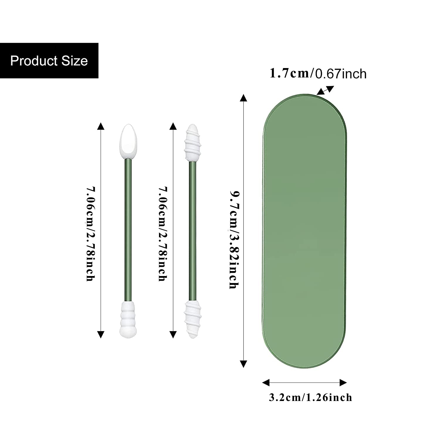 2Pcs Reusable Silicone Ear Swabs Double-headed Recycling