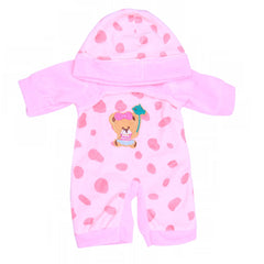 2pcs One piece Suit Pajamas for 15 inch Baby Doll American 18 Inch Doll