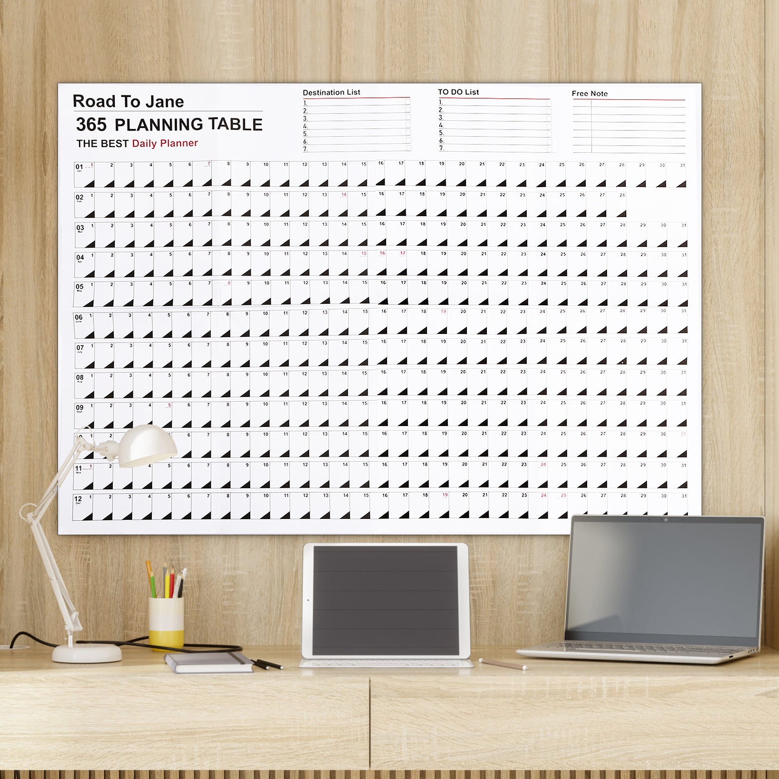 Year Planner Wall Calendar Get Organized for School & Beyond