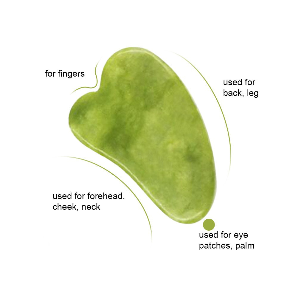 Jade Stone Gua Sha Massage Tool for Face Beauty Skin Care