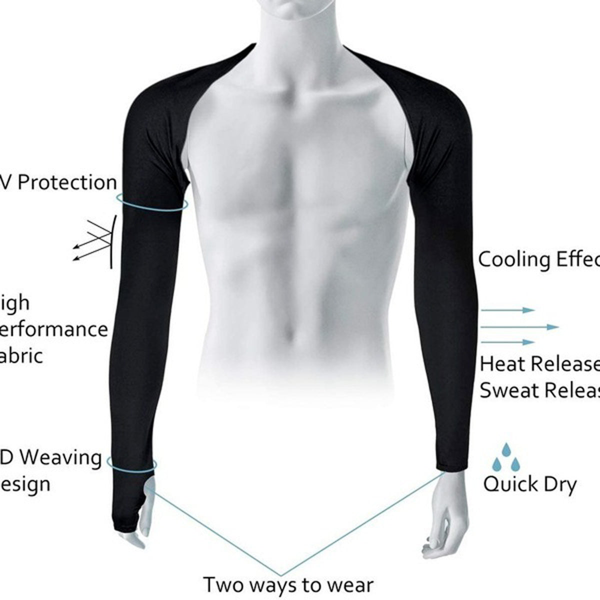 Women Sun UV Protection Ice Gloves Shawl Cuff Elasticity Sleeves