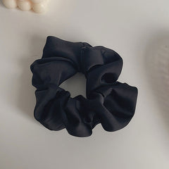 Solid Floral Scrunchie Ponytail Holder Elastic Hair Tie