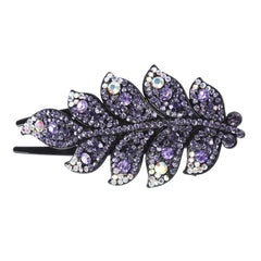 Rhinestone Leaves Hair Claw Clip Hair Crystal Hair Combs Female Hair Accessories