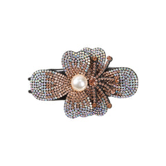 Rhinestone Flower Hair Claw Clip Non Slip Strong Hold Grip Hair Jaw Clip