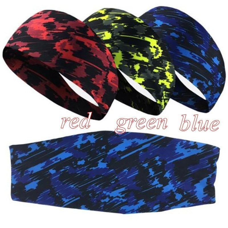 Camouflage Sports Headband Running Gym Yoga Hair Band