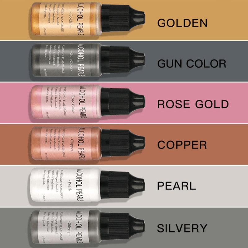 15ml Metallic Alcohol Pigment Resin Dye - Epoxy Resin Colorant 1pc