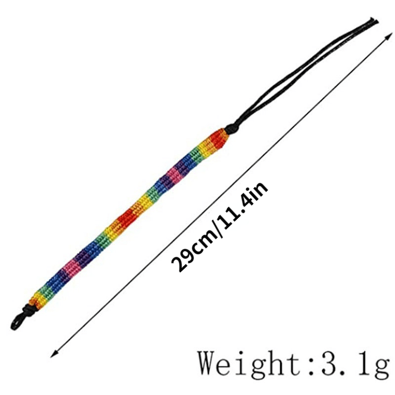 Hand Woven Rainbow Bracelet LGBT Gay Les Friendship Male Female