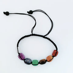 7 Chakra Stone Yoga Bracelet Natural Gemstone Braided Rope Bracelet