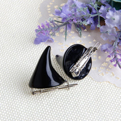Horror Gothic Cosplay Demon Horn Hair Clip Halloween Hairpin