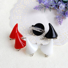 Horror Gothic Cosplay Demon Horn Hair Clip Halloween Hairpin