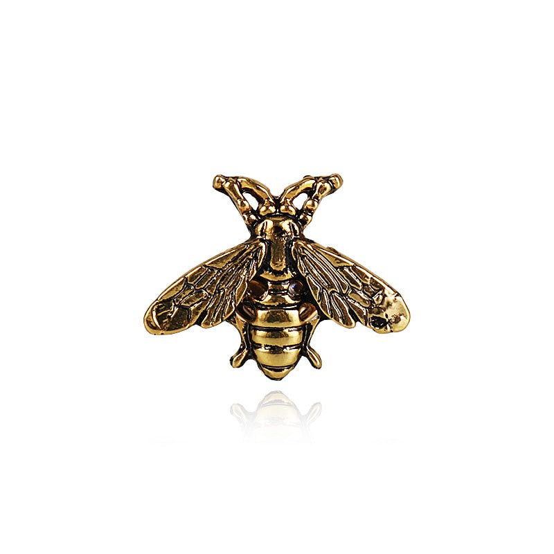 Retro Bee Brooch Wedding Suit Brides Men's Women's Shirt Collar Pin