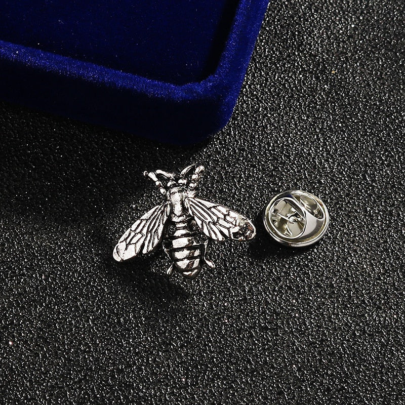 Retro Bee Brooch Wedding Suit Brides Men's Women's Shirt Collar Pin