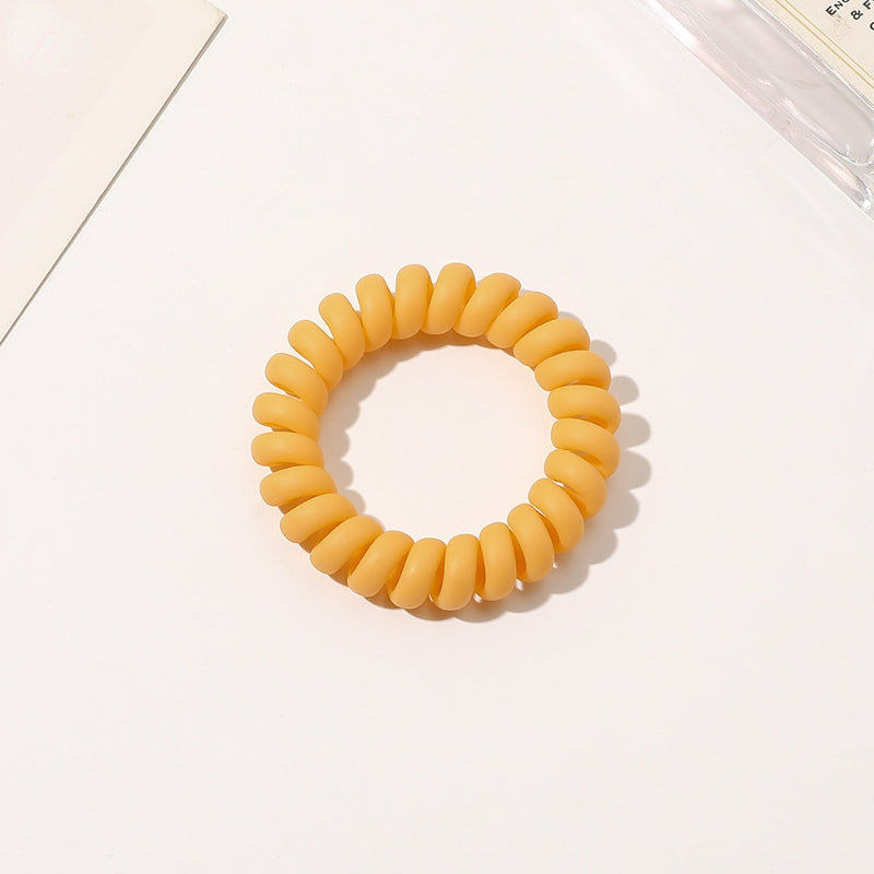 Frosted Solid Spiral Hair Tie Coil Hair Tie Waterproof Hair Accessories