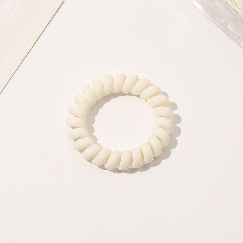 Frosted Solid Spiral Hair Tie Coil Hair Tie Waterproof Hair Accessories