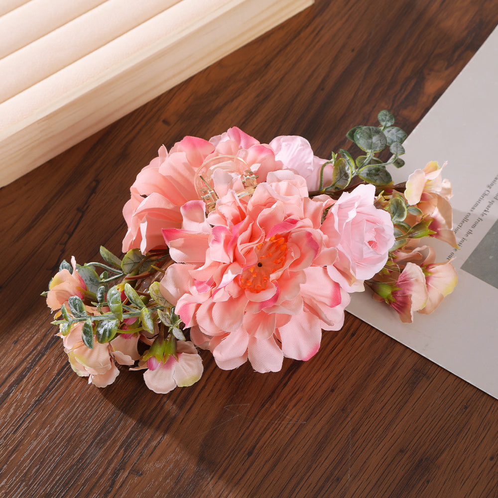Bohemian Flower Hair Claw Clip Non Slip Strong Hold Grip Hair Jaw Clip
