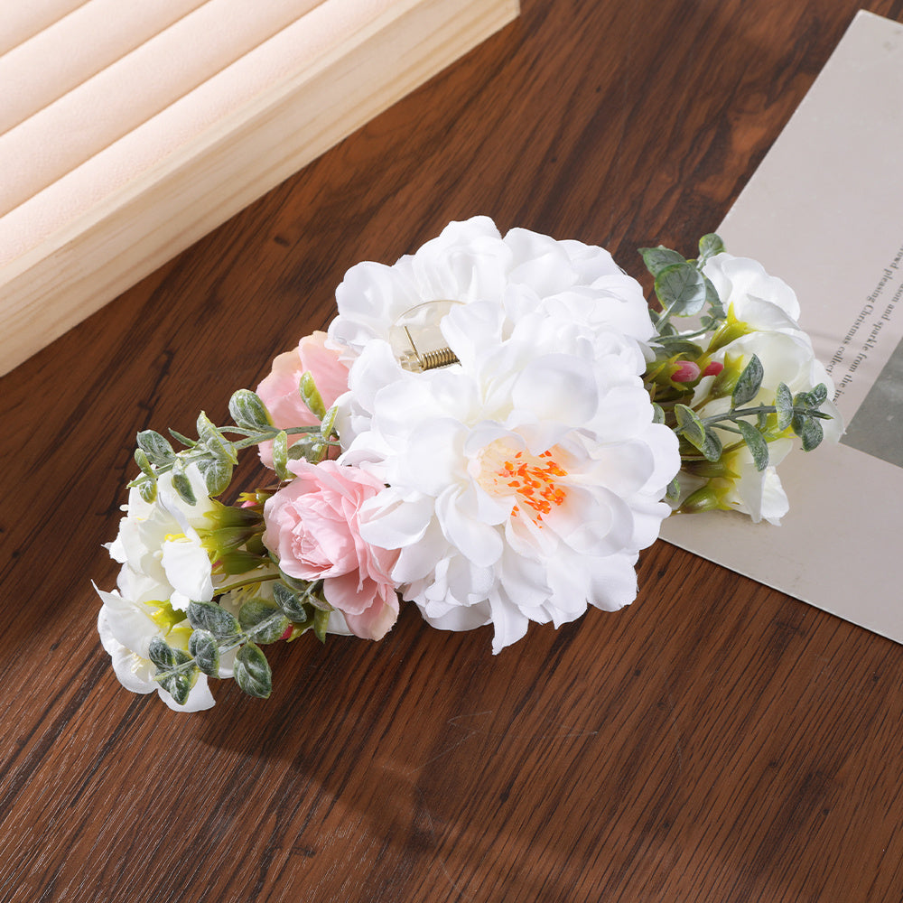 Bohemian Flower Hair Claw Clip Non Slip Strong Hold Grip Hair Jaw Clip