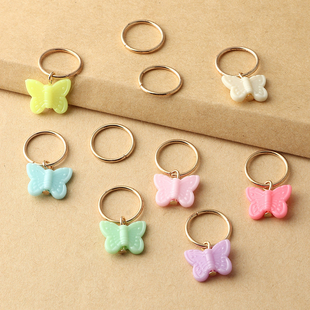 10PCS Random Butterfly Headdress DIY Pendant Hair Accessories