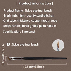 Sickle Eyeliner Brush Precision Eye Liner Brows Make Up Brush