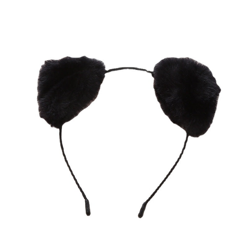 Cartoon Plush Cat Ears Headband Fluffy Costume Halloween Accessories