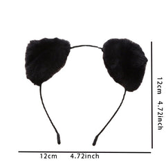 Cartoon Plush Cat Ears Headband Fluffy Costume Halloween Accessories