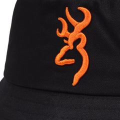 Flame Embroidery Bucket Hat Hip Hop Sun Hats for Men Women