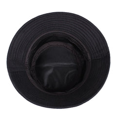 Flame Embroidery Bucket Hat Hip Hop Sun Hats for Men Women