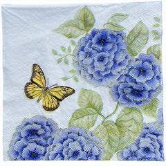 20pcs Butterfly & Flower Double Layer Napkin for Party | Birthday, Restaurant