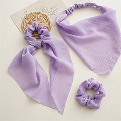 Daisy Pattern Hair Tie Fabric Large Scrunchie Hair Ponytail Streamer