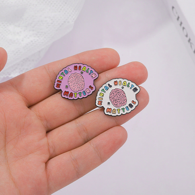 Brain Modelling Brooch for Mental Health Awareness