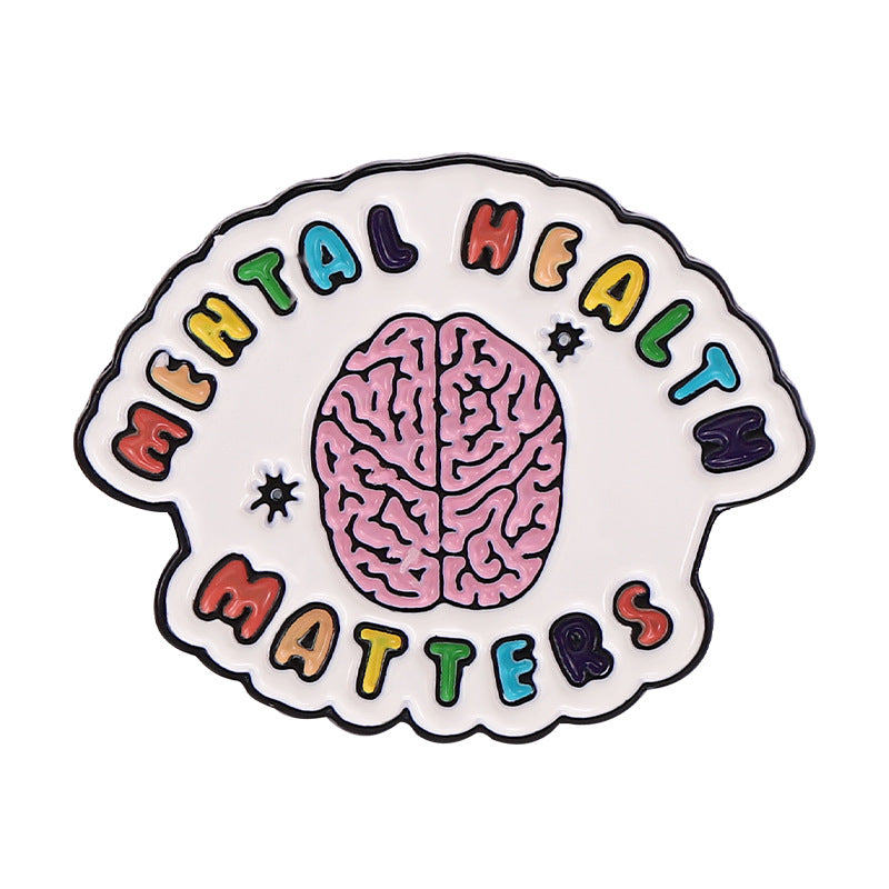 Brain Modelling Brooch for Mental Health Awareness