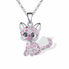 Cartoon Cat Pendant Necklace Decorative Accessories Holiday Gift
