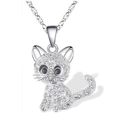 Cartoon Cat Pendant Necklace Decorative Accessories Holiday Gift