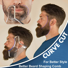 Beard Shaping & Styling Tool With Comb - Perfect Line Up & Edging