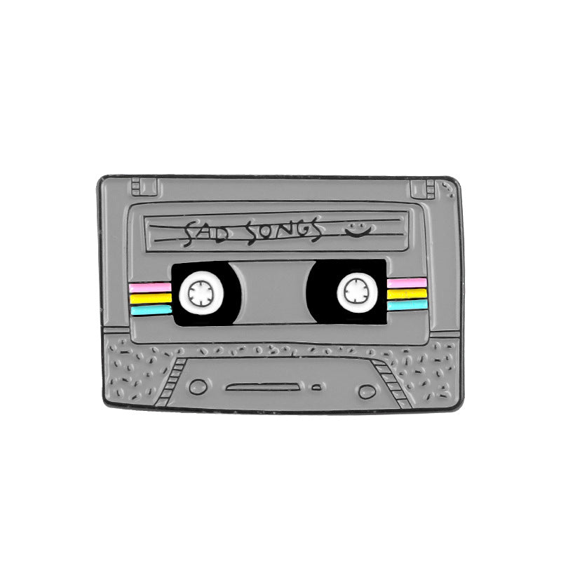 Vintage Video Tape Brooch Pin Jewelry