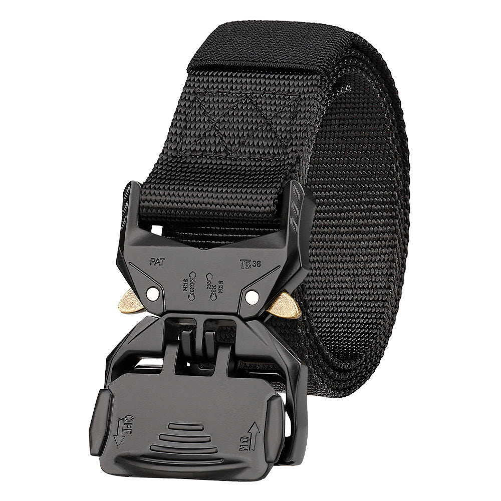 Men's Tactical Belt Heavy Duty Quick Release Buckle Nylon Canvas Rigger Belts