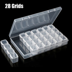 Adjustable Clear Plastic Storage Box Beads Container Organizer