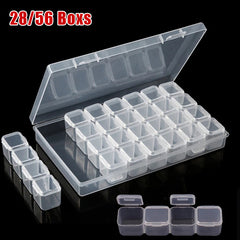 Adjustable Clear Plastic Storage Box Beads Container Organizer