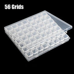Adjustable Clear Plastic Storage Box Beads Container Organizer
