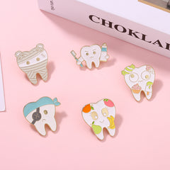 Love Teeth Funny Brooch For Men Pins
