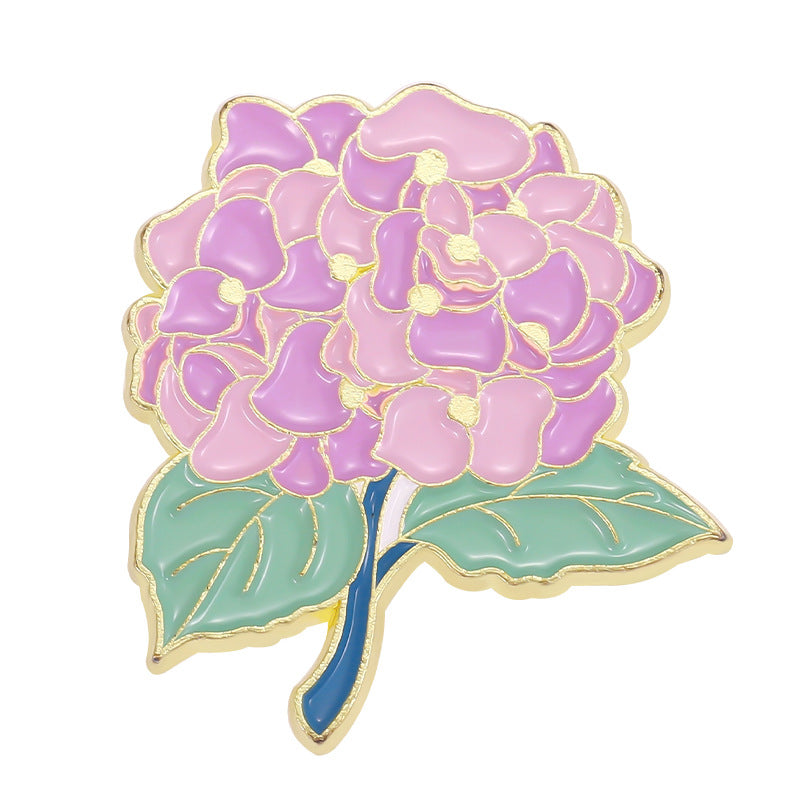 Lily Violet Flower Brooch For Men