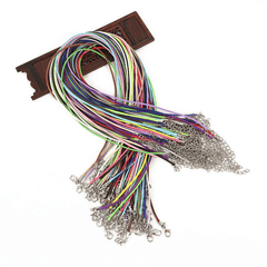 20PCS Leather Chains Pendant Charms Cord Jewelry Findings String Cord Necklace