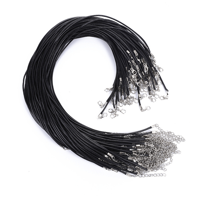 20PCS Leather Chains Pendant Charms Cord Jewelry Findings String Cord Necklace
