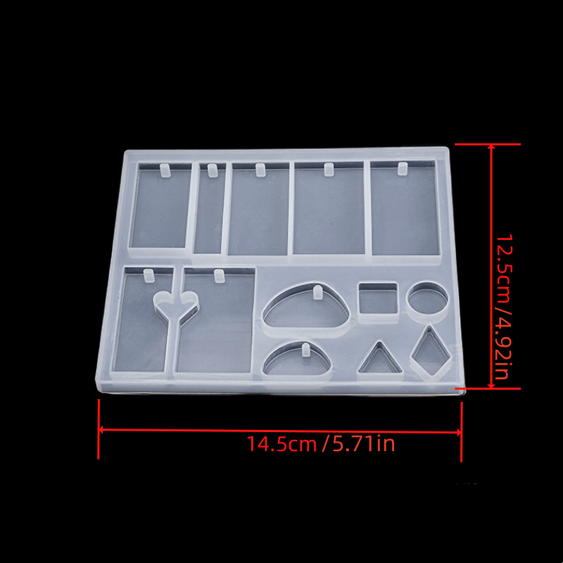 DIY Crystal Drop Glue Mold Silicone Necklace Kit